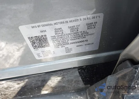 2024 Honda Prologue Elite from USA, damaged, VIN 3GPKHZRJ9RS530070